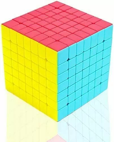 Puzzle Toy Magic Cube 7X7 Stickerless Super Smooth Fast Speed Cube Qiyi